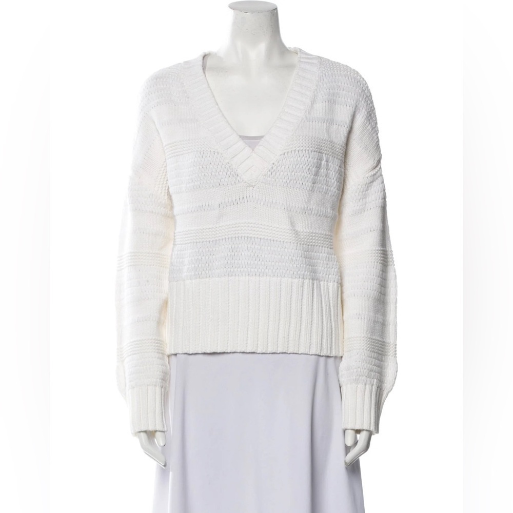 House of Harlow 1960 Cream V-Neck Sweater Size XS